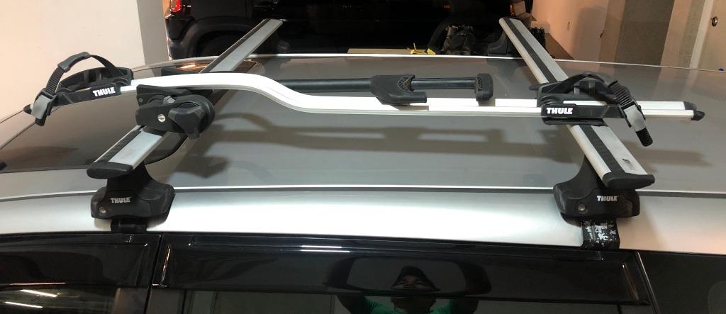 Thule Roof rack Honda Odyssey THULE 754W Rapid Roof Rack System wing bar footpack Sports Equipment Bicycles Parts Parts Accessories on Carousell
