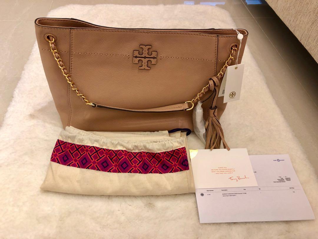 Tory Burch McGraw Chain Shoulder Slouchy Tote