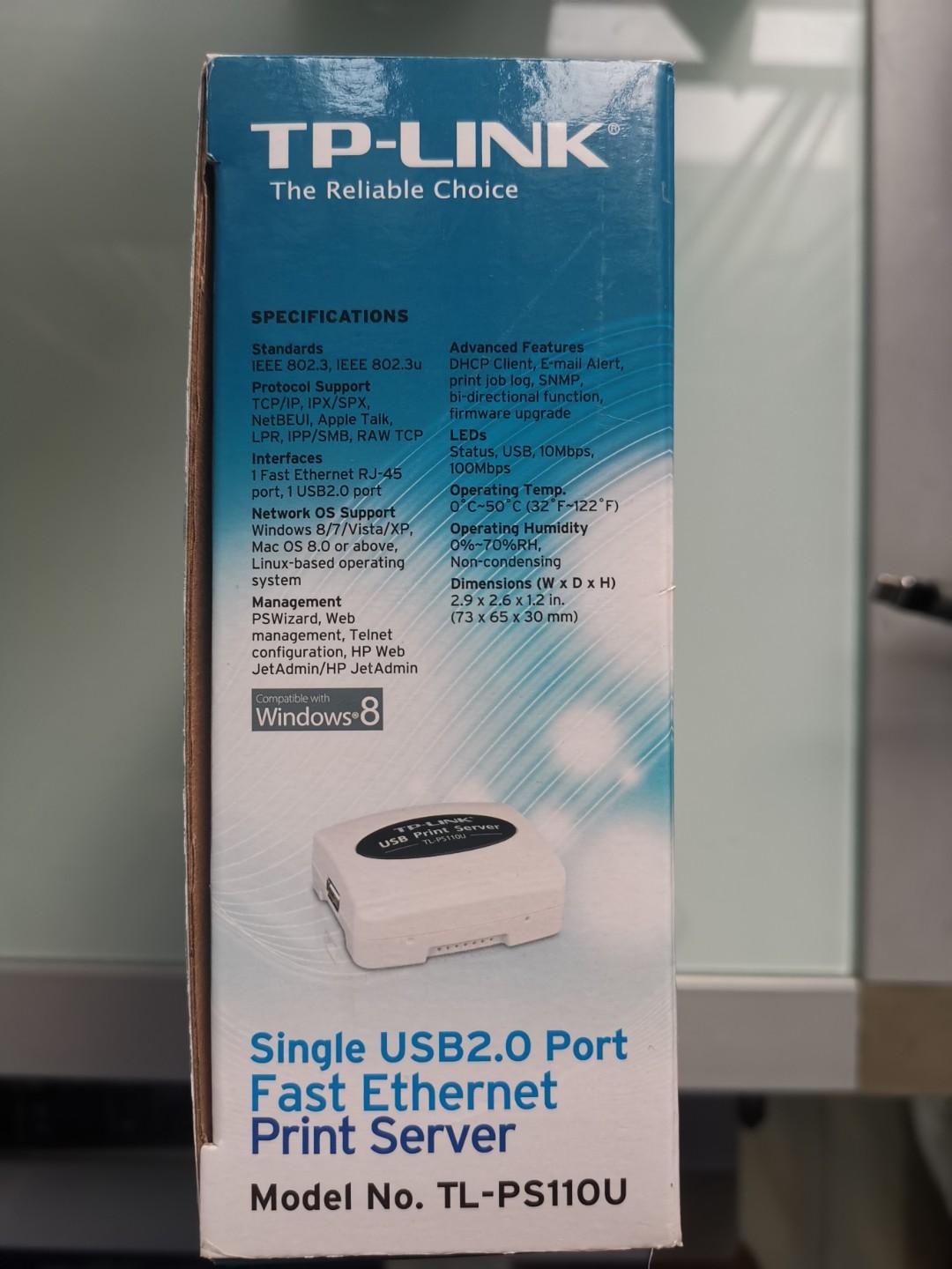 TPLink TLPS110U Print Server 列印伺服器, 電子產品, 其他 Carousell