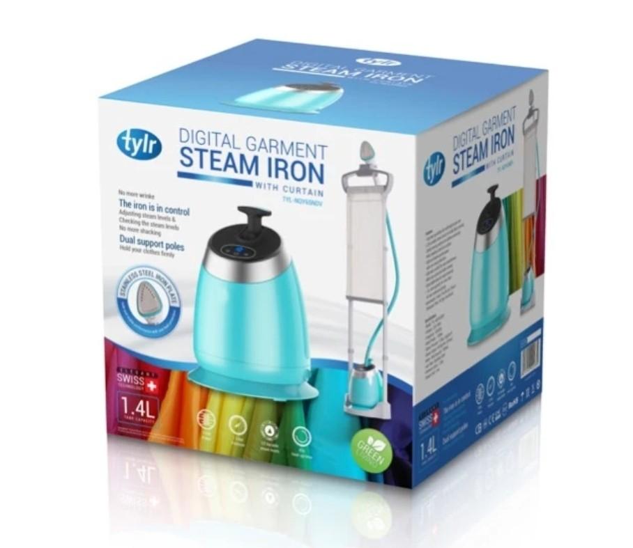 Tylr Digital Iron Garment Steamer (Category: Water Purifiers & Dispensers) located in Manila. Submitted by aaronmerchandise (Listing ID 285358788, Image 2). Description: Tylr Digital Iron Garment Steamer This versatile hot air steamer is perfect for disinfection and killing germs on fabrics and all surfaces. Heats up in 45 seconds , delivers 1580 watts of hot steam for 40 minutes. ​Price : P 6950.
