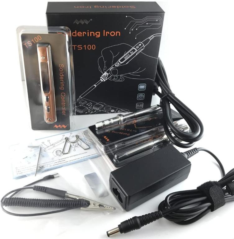 UY CHAN Original TS100 Digital Portable Soldering Iron (With