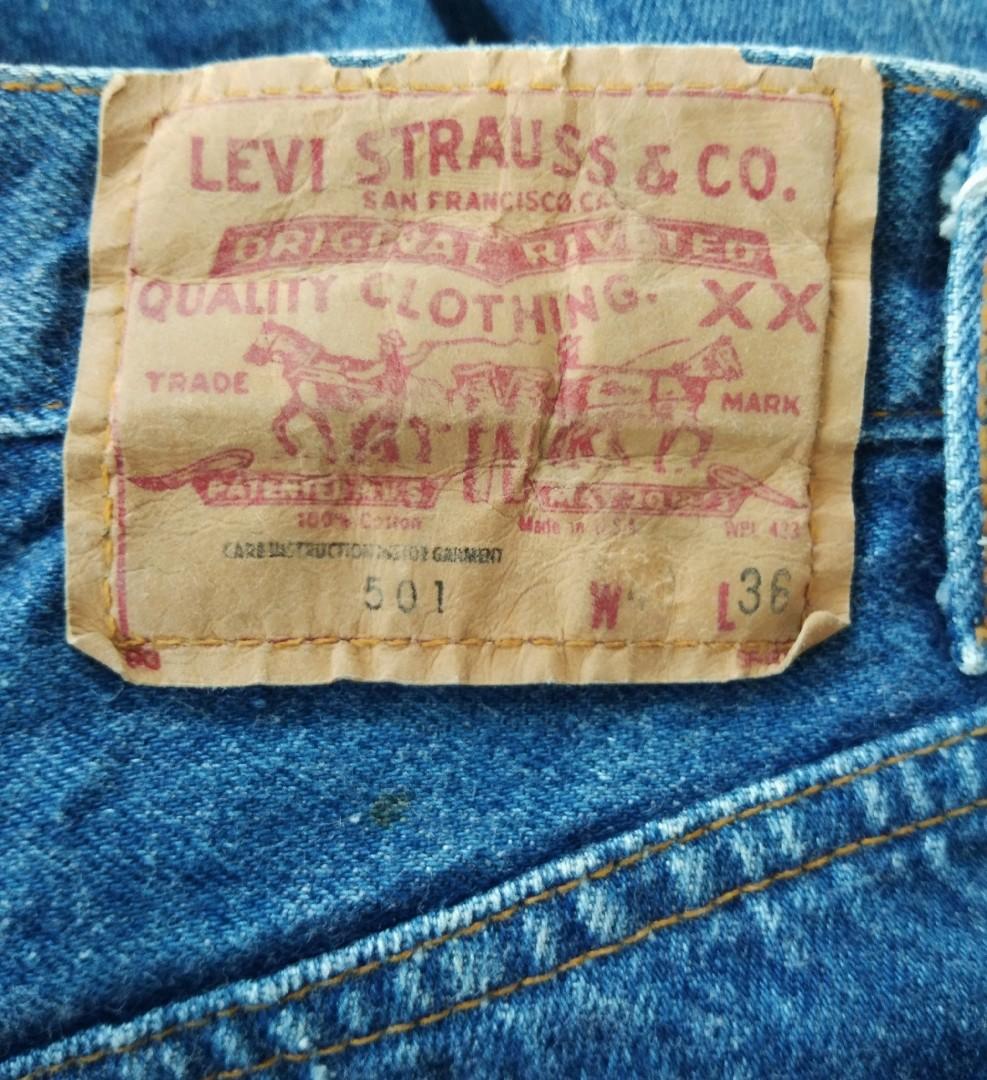 Vintage Vtg levis 501 Single inseam Men s Fashion Bottoms Jeans