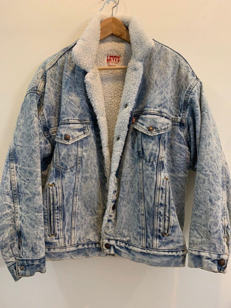 Levis Acid Wash Sherpa Denim Jacket atelieryuwa.ciao.jp