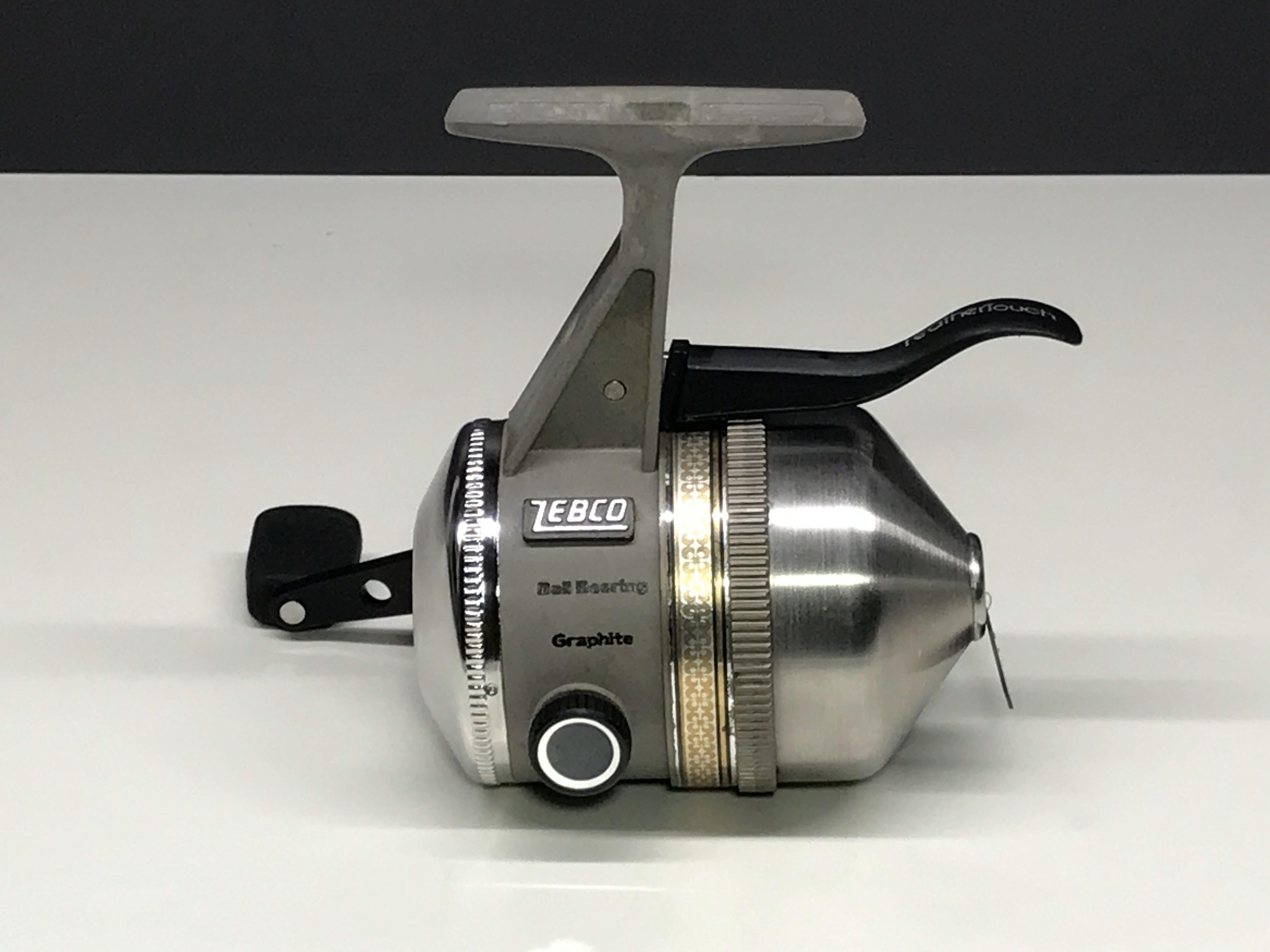 Vintage Zebco One Classic Feathertouch Spincasting Reel With Dual Drag,  Works Well, Very Good Used Condition, Mild Wear & Grunge, Zebco USA 
