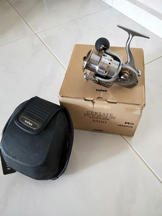 daiwa certate 3500 spinning reel High Durability Fishing Gear one on each end of the drive gear Daiwa Certate Hd Custom 3500