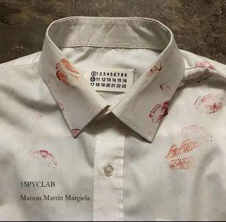 Unisex Lipstick Stain Oxford Shirt