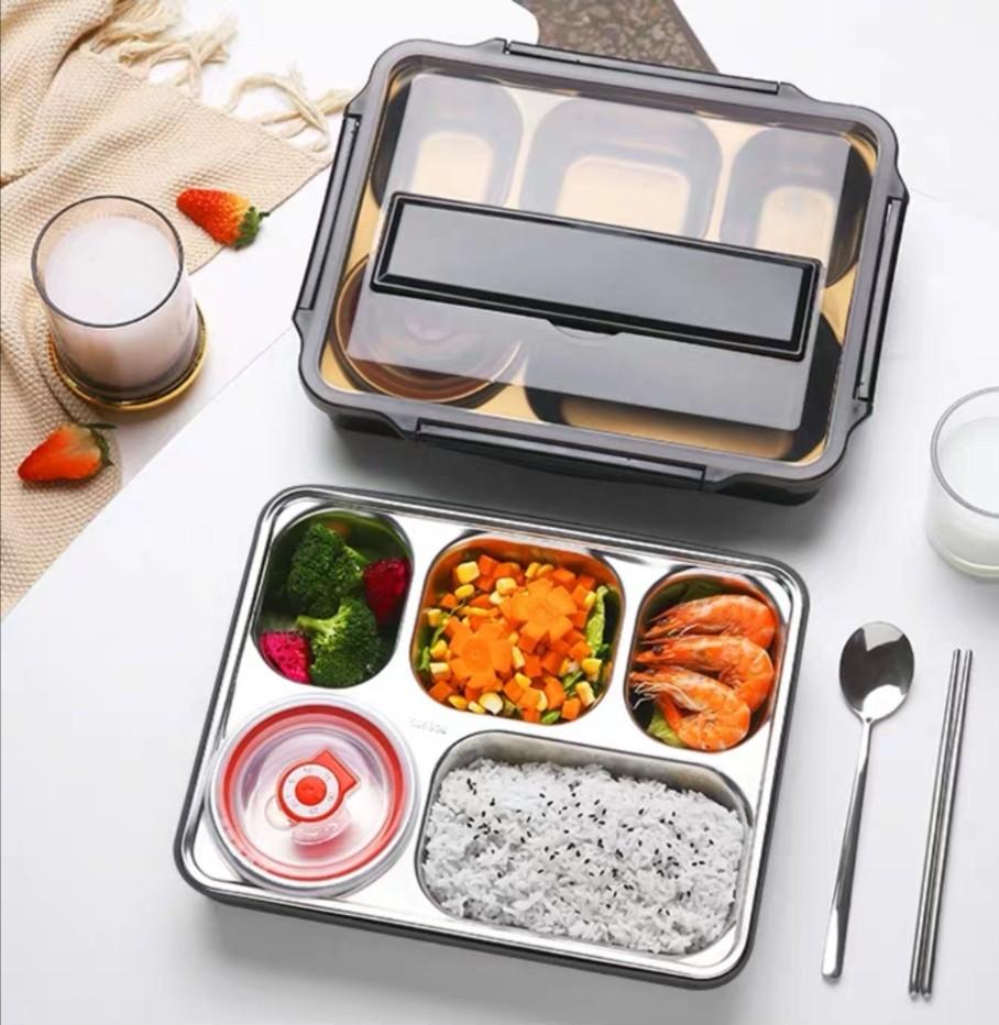 5 Compartments Lunch Box, Furniture & Home Living, Kitchenware