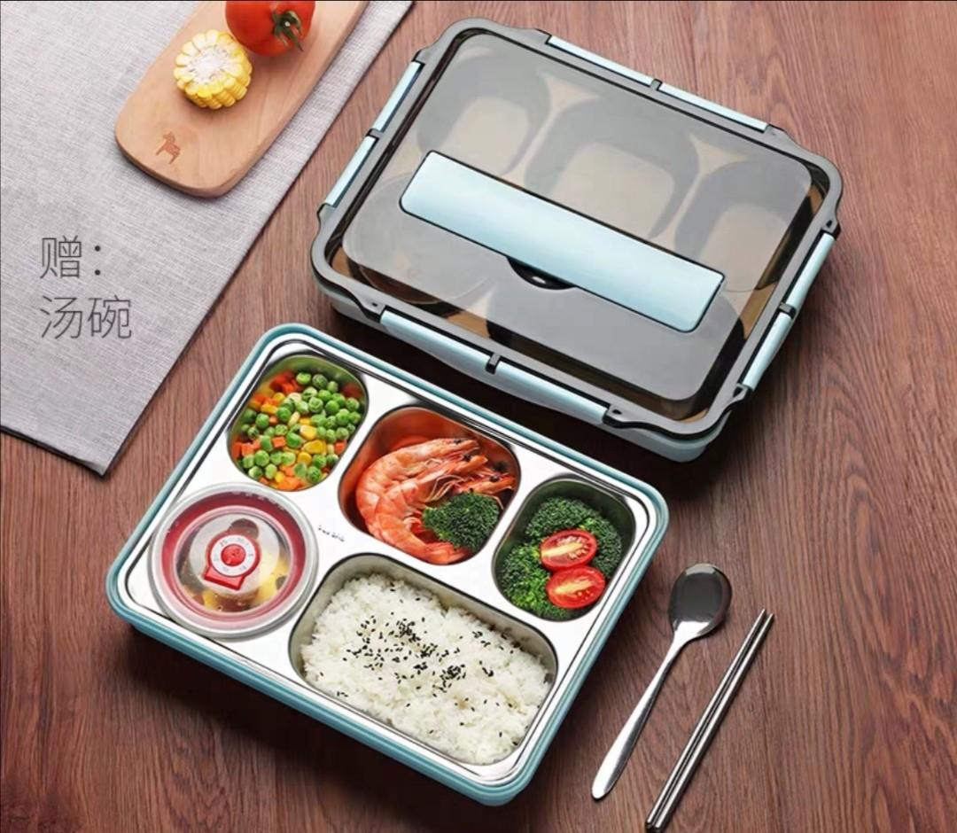 5 Compartments Lunch Box, Furniture & Home Living, Kitchenware