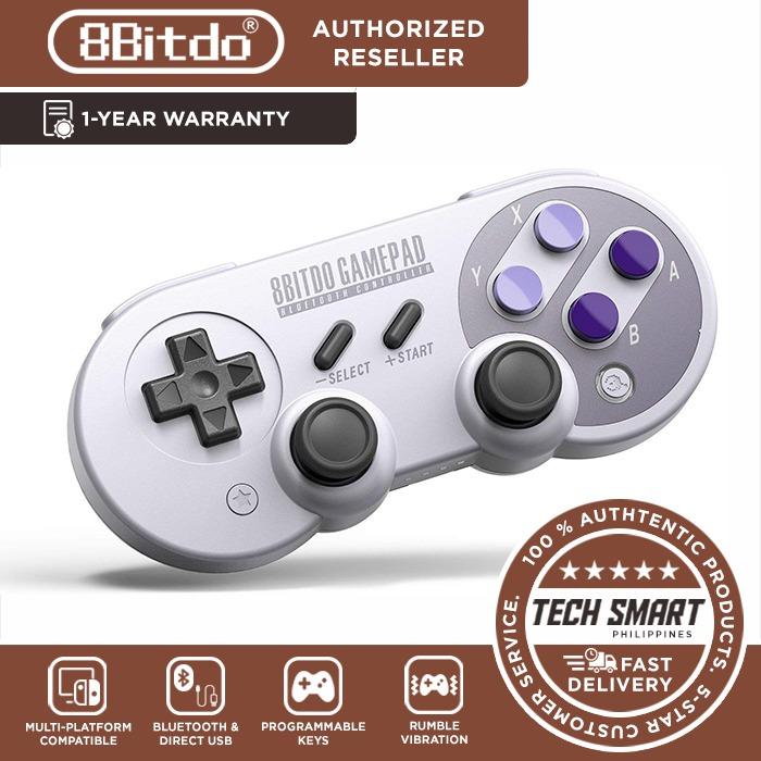 8Bitdo SN30 Pro Wireless Bluetooth Controller (Category: Controllers) located in Manila. Submitted by techsmartph (Listing ID 230160993, Image 1). Description: • Ultra-compatible with Nintendo Switch, Windows PC Computers & MacOS, NES & SNES Classic,Android • Wireless Bluetooth and direct USB connectable with built in lithium ion battery • Rumble vibration, Motion controls, USB-C,Support both key control and touch screen games.Programmable keys t