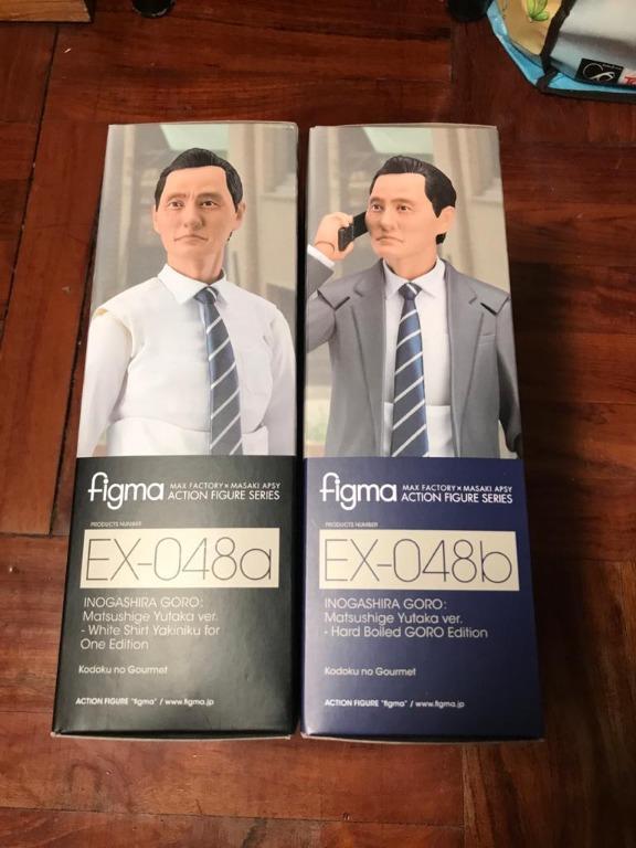 600 一隻全新日版figma Ex048a 井之頭五郎松重豊ver 孤獨的美食家goro Inogashira Ex 048b 井之頭五郎松重豐hard Boided Goro版孤獨的美食家全新 玩具