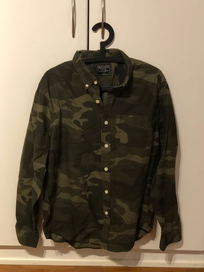 abercrombie camo shirt