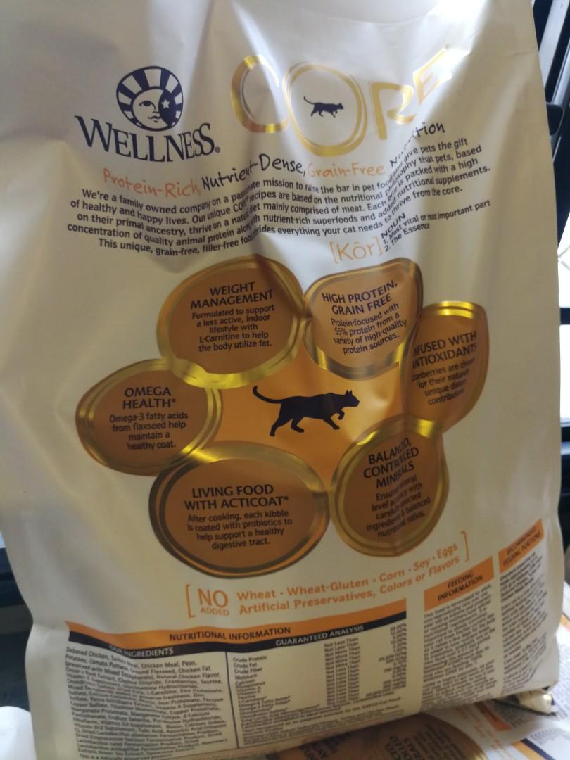 Wellness Core Natural Grain Free Dry Cat Food Indoor Chicken