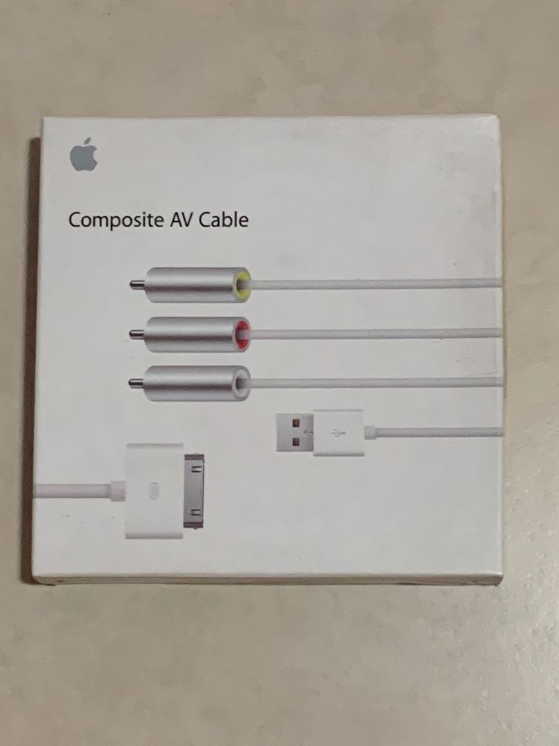 Apple Composite AV cable, Computers & Tech, Parts & Accessories, Cables