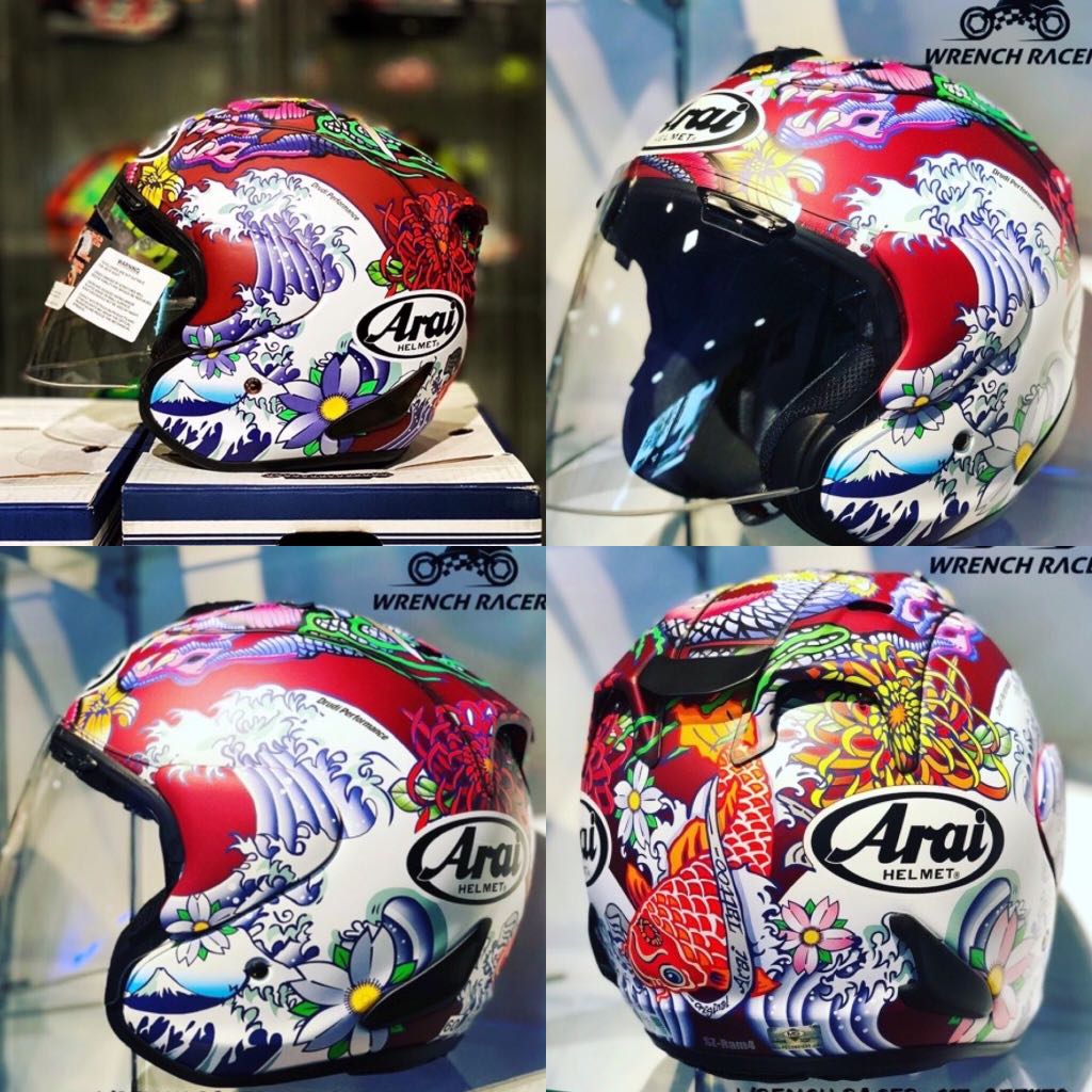 ARAI SZ RAM4 ORIENTAL MATTE RED Motorcycles Motorcycle