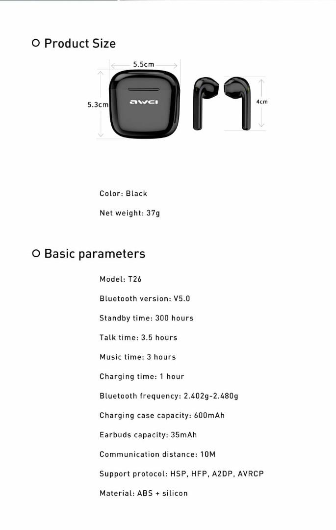 Awei t26 volume control store