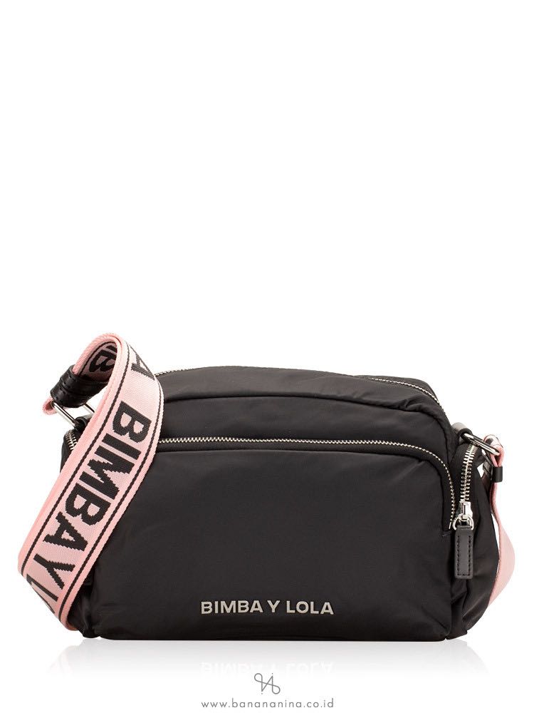 Bimba Y Lola Black Pink Crossbody Bag, Women's Fashion, Bags & Wallets, Cross-body  Bags on Carousell