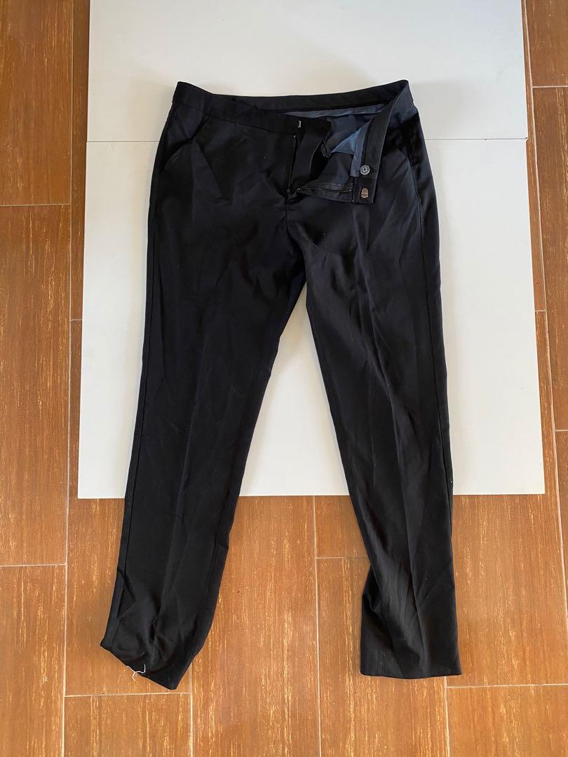 Black slacks baston cut, Men's Fashion 