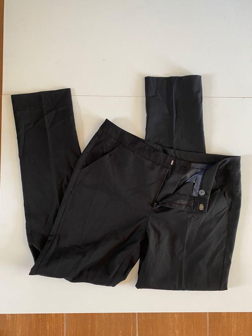 Black slacks baston cut, Men's Fashion 