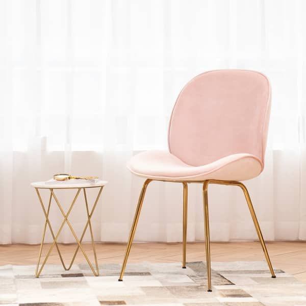 Blush pink and rose gold new arrivals chair