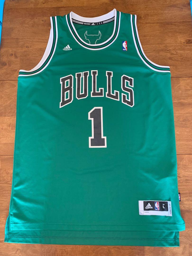 derrick rose jersey green