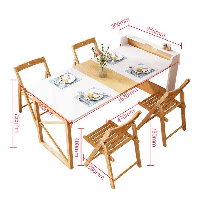 Designer Foldable Dining Table Set / Best Folding Table Design