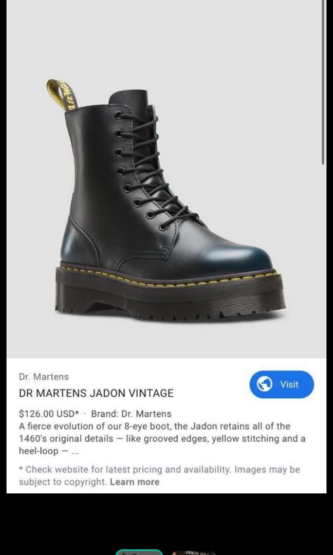 DR MARTENS JADON 8 BOOTS FOR SALE Women s Fashion Footwear
