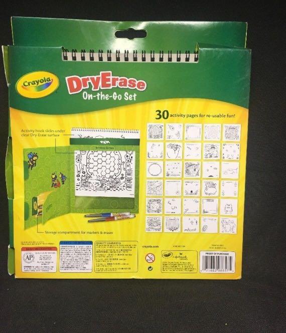 Dry erase colouring book + free 10 pieces crayola markers, Babies