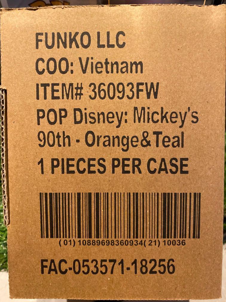 Orange and teal mickey pop cheap