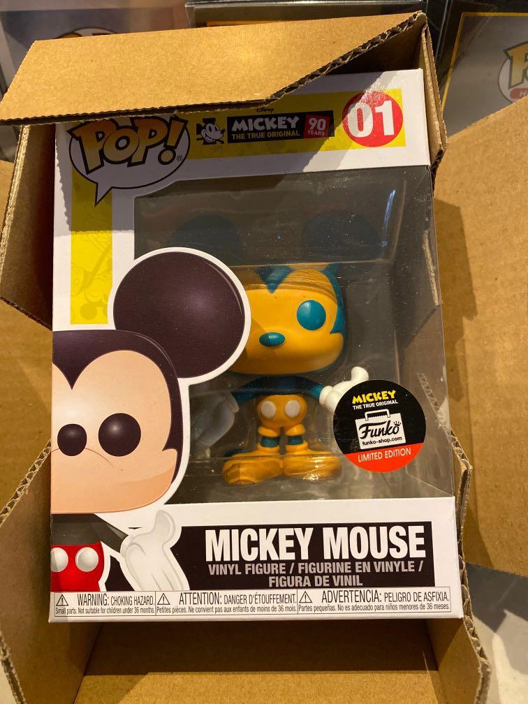 Orange and teal mickey pop top