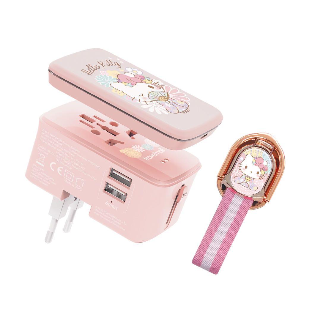 Travelmall Switzerland Hello Kitty 10W Wireless Charging Pad, Dual-USB