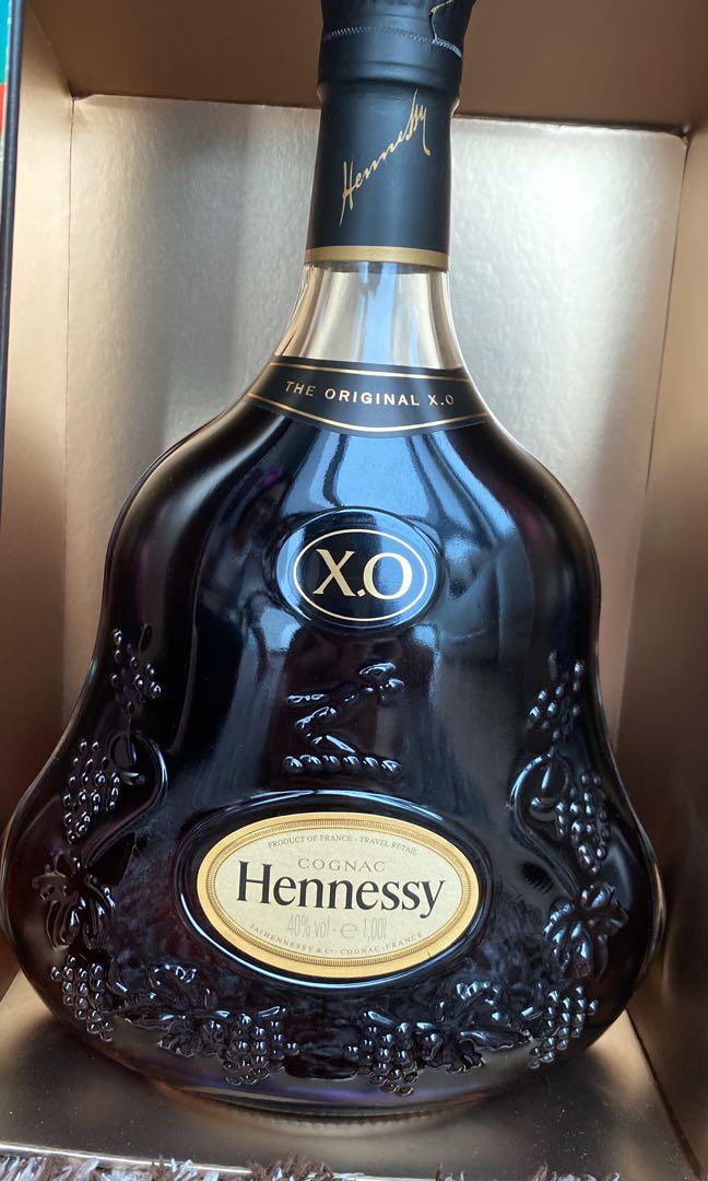 Hennessy X.O 100cl Extra Old Cognac 軒尼詩干邑特別包裝, 嘢食& 嘢飲 