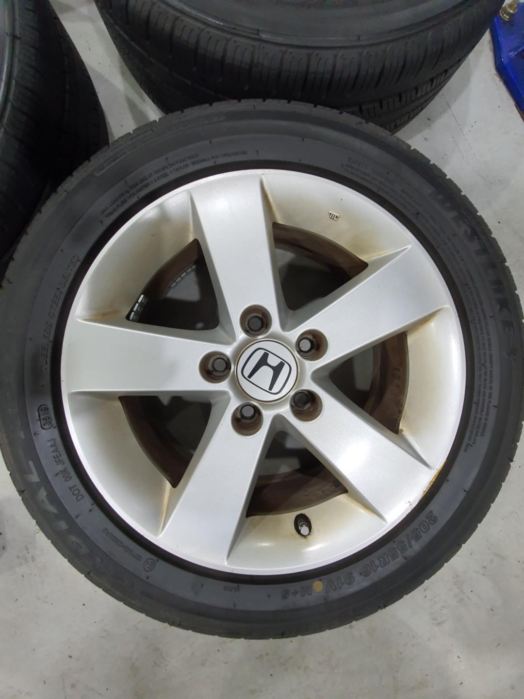 Honda Civic FD1 Stock Rims, Car Accessories, Tyres & Rims on Carousell