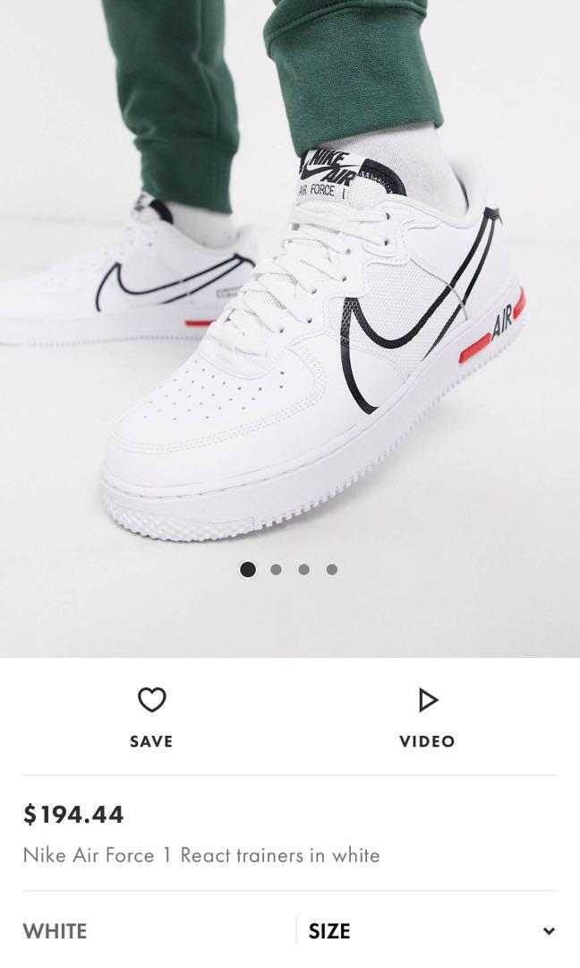 nike air force 1 react 44