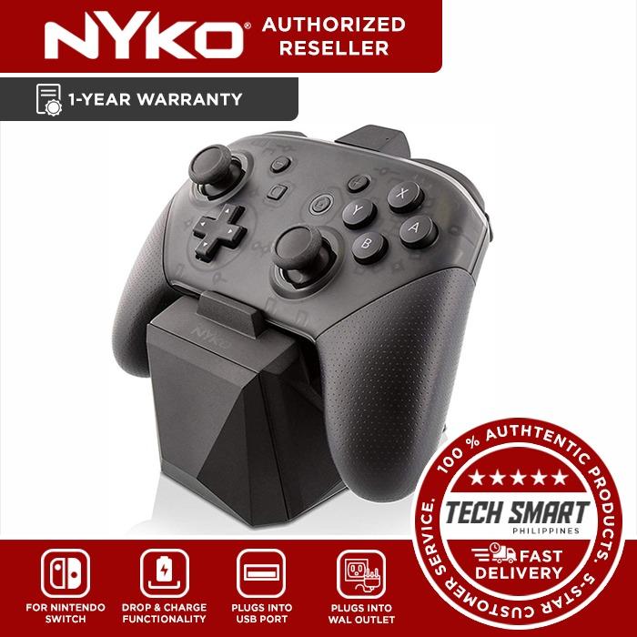 Nyko Charge Block Pro Controller for Nintendo Switch (Category: Nintendo) located in Manila. Submitted by techsmartph (Listing ID 238526533, Image 1). Description: -Patented, dongle design allows for easy, one-handed drop and charge functionality -Connect multiple Charge Blocks together from different platforms -Plugs into a USB port or wall outlet to recharge -Pass-through charging indicator located on the top of the dongle GUARANTEED ORIGINAL/A