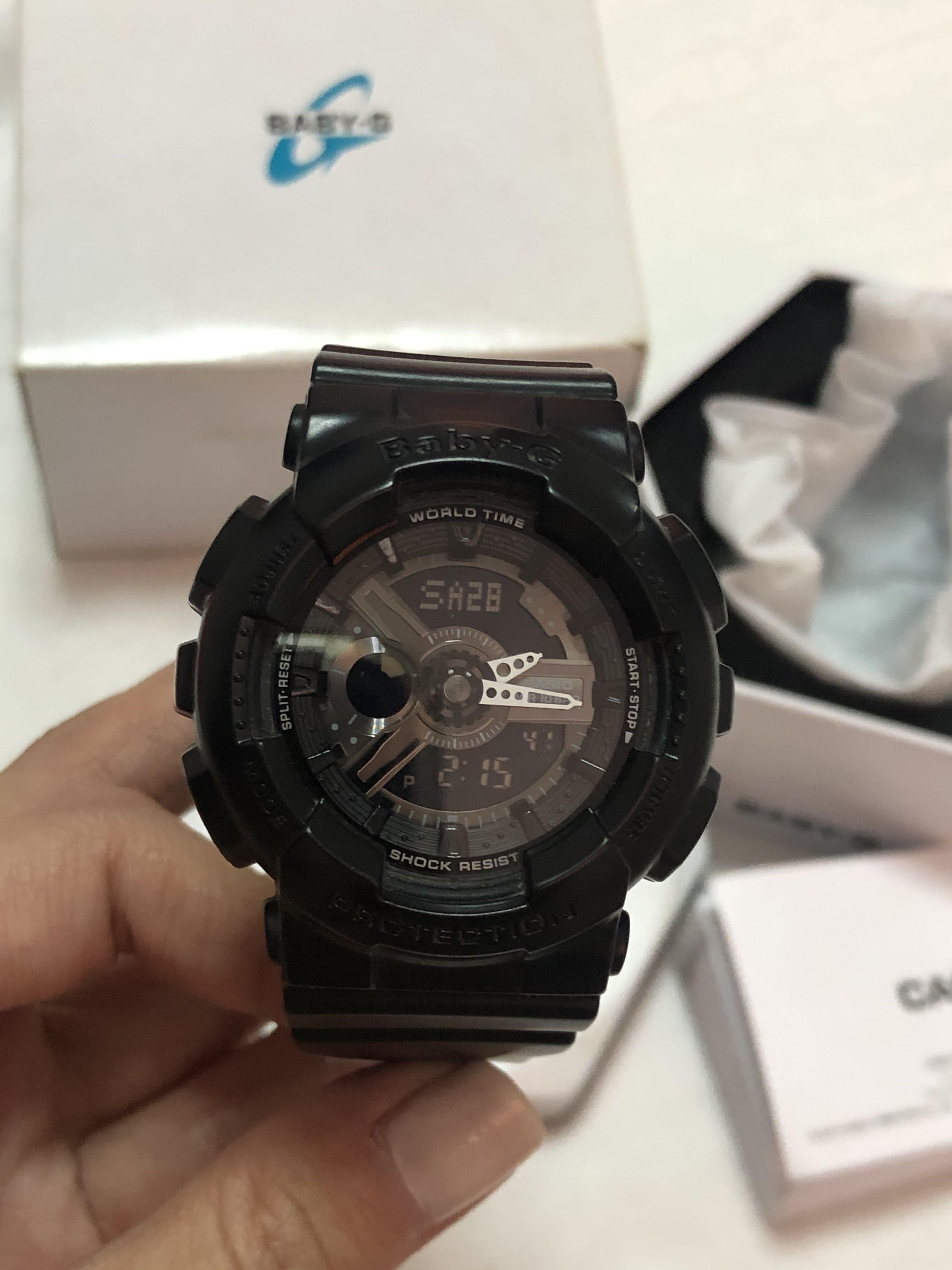ORIGINAL Casio Baby G Matte Black Women s Fashion Watches Accessories Watches on Carousell