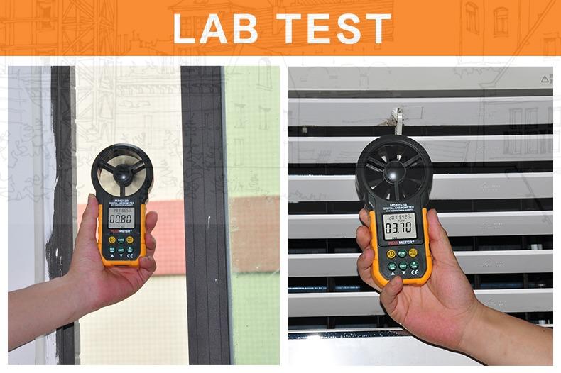 PEAKMETER PM6252B DIGITAL ANEMOMETER AIR SPEED VELOCITY AIR FLOW METER ...