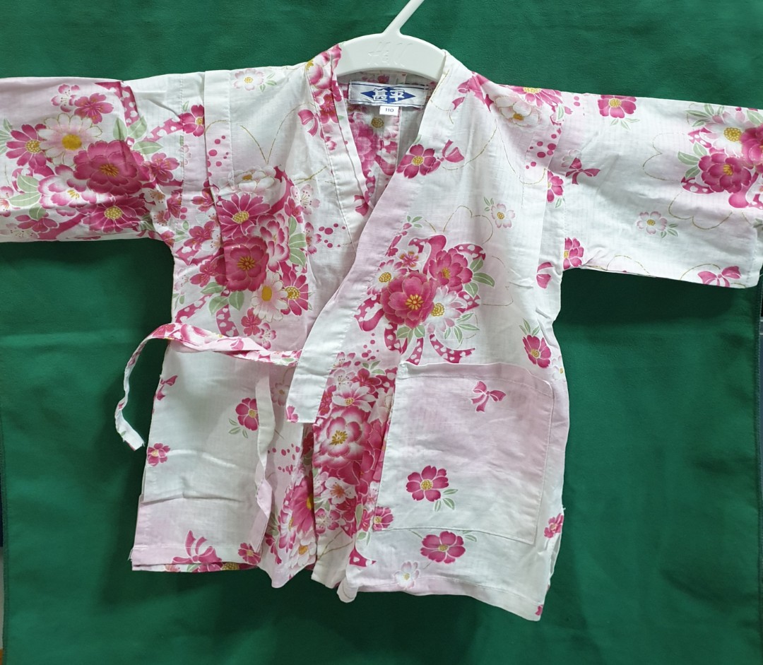 Pink Sakura Japanese Costume Set, Babies & Kids, Babies & Kids Fashion