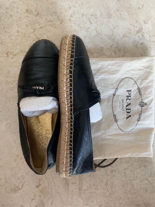 prada black espadrilles