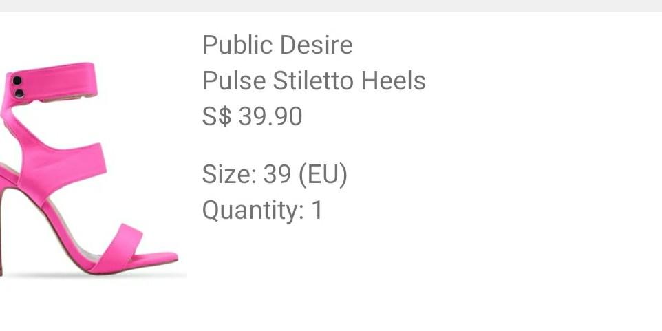 Public desire hot pink heels, Women's 