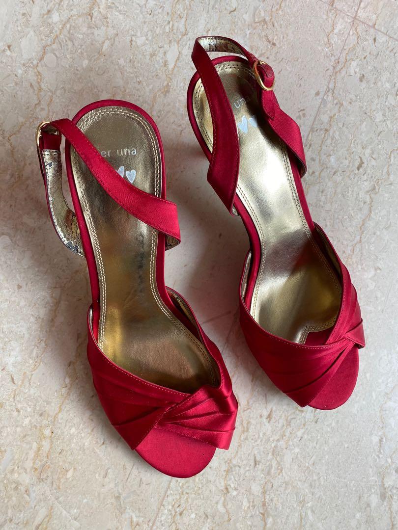 Red pumps size 8 new arrivals