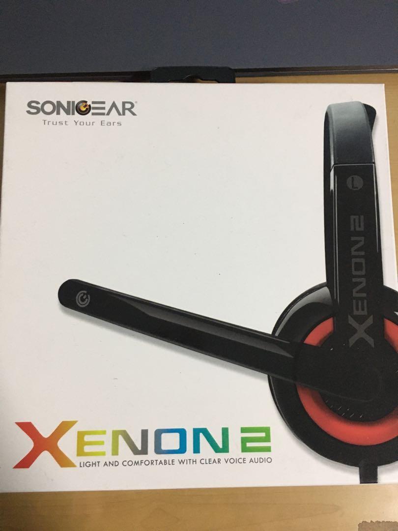 sonicgear xenon 2 headset with mic