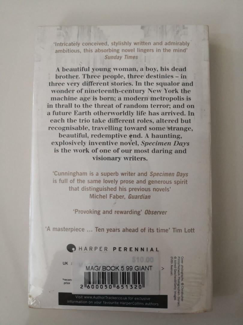 Specimen days (Michael Cunningham), Hobbies & Toys, Books & Magazines