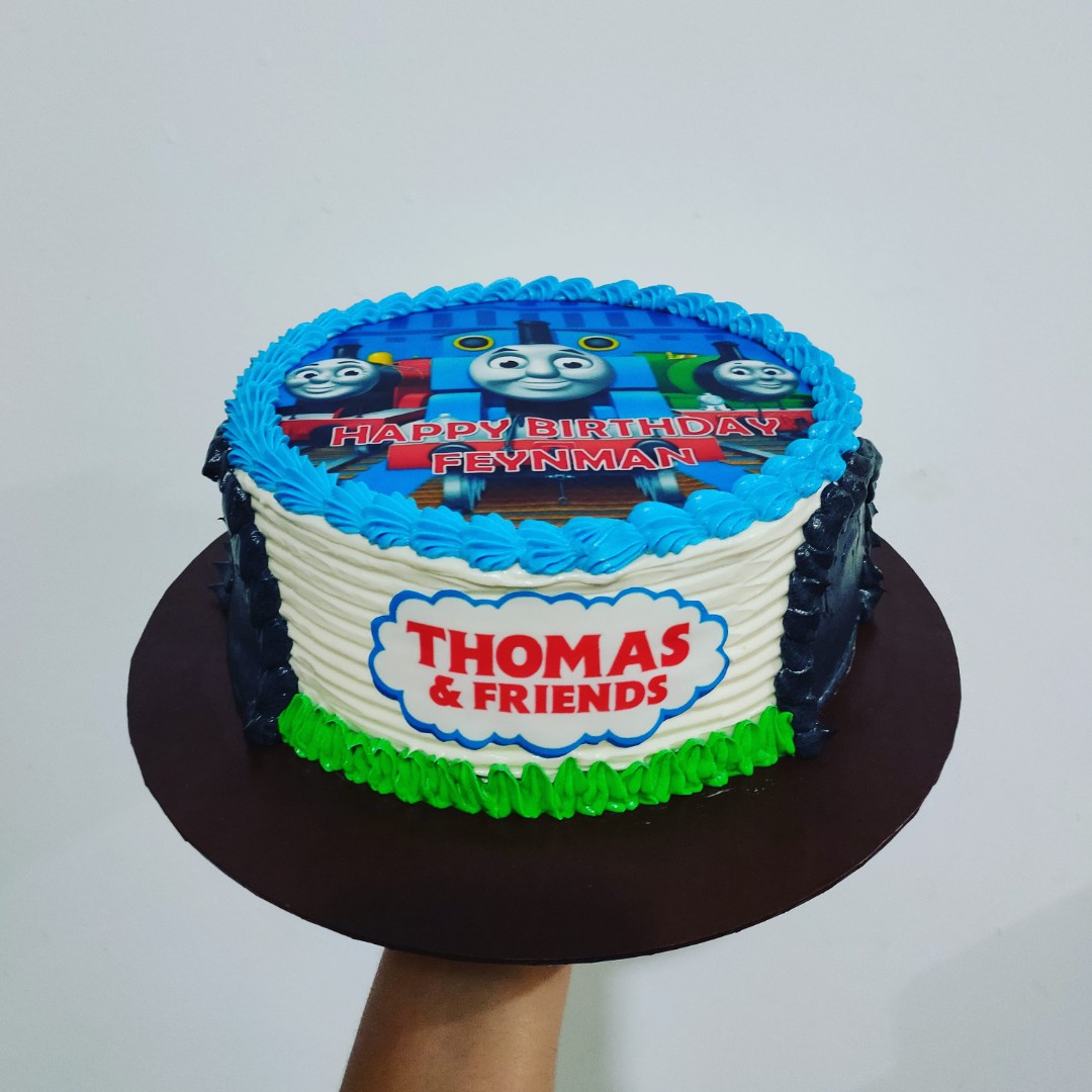 Thomas Train icing image Ombre Cake – BakeAvenue