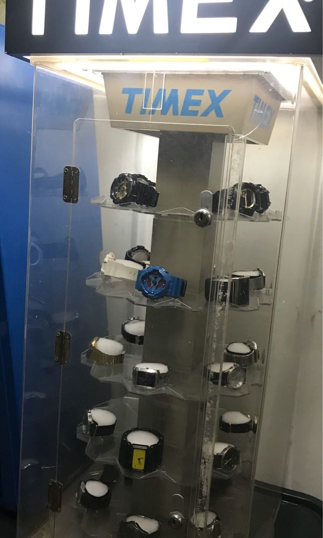 Timex watch top display case