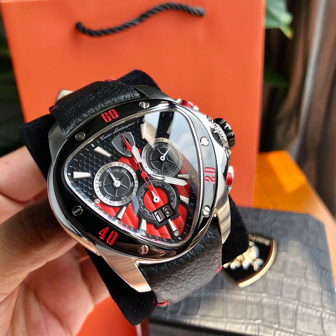 Tonino Spyder Chronograph Black and Red Dial Watch 1101