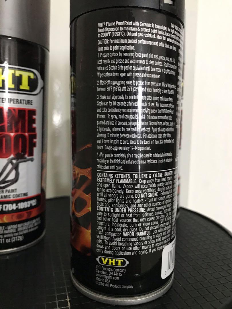 VHT Flame Proof Ceramic coating / spray for exhaust / header, Auto