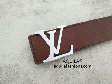 Reversible Smooth Belt Strap Replacement for LOUIS VUITTON Signature Buckles