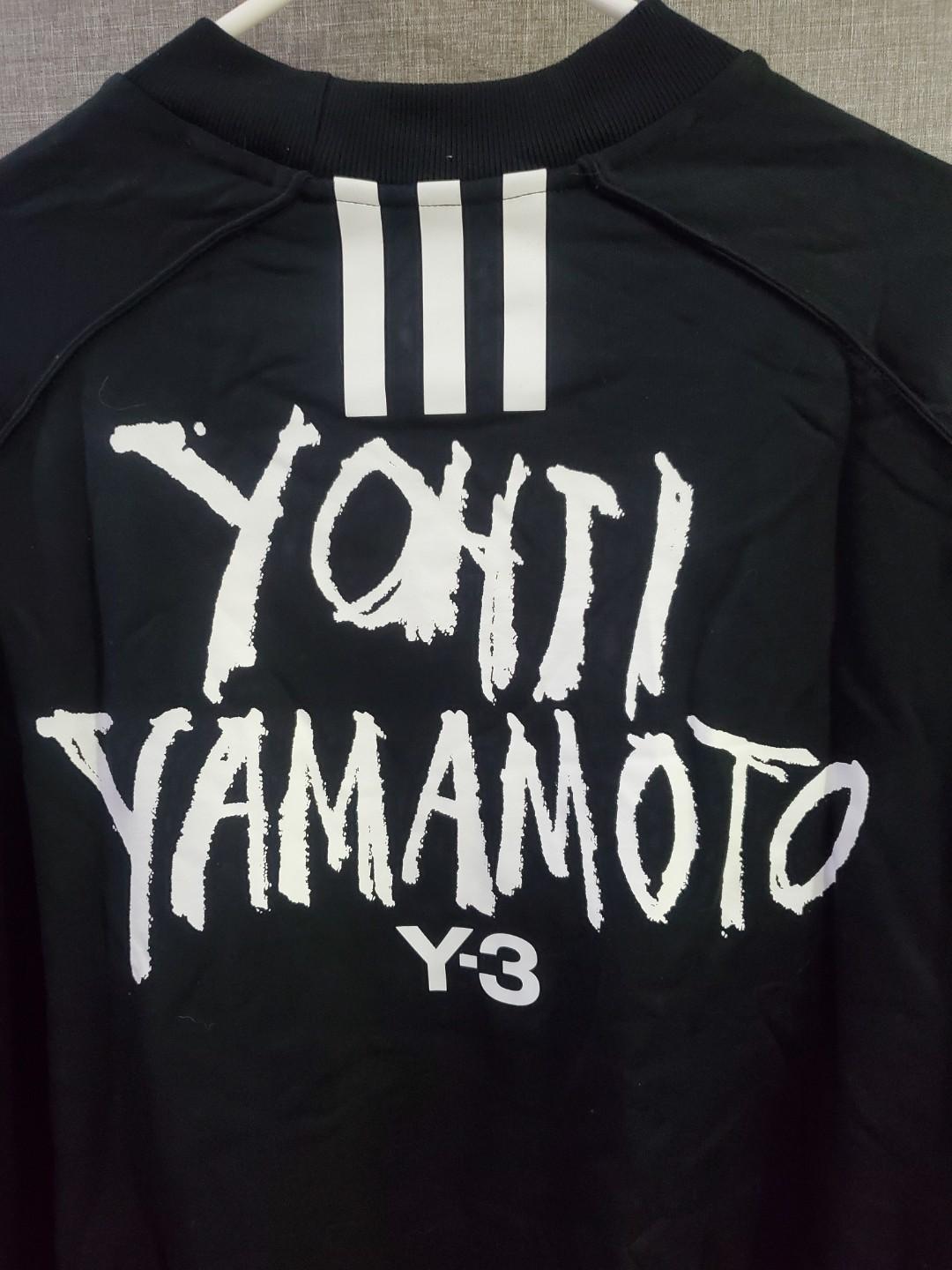 Adidas Y3 Y 3 Black Signature Graphic Cotton Sweatshirt