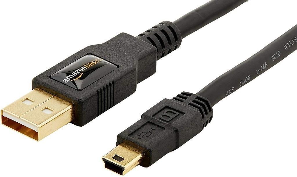 AmazonBasics USB 2.0 A-Male to Mini-B Cable 1.8 m / 6 Feet