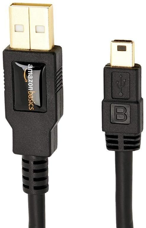 AmazonBasics USB 2.0 A-Male to Mini-B Cable 1.8 m / 6 Feet